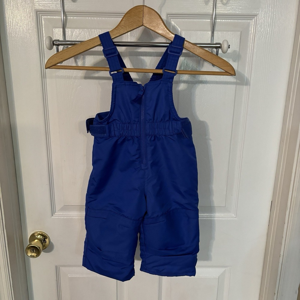 Cat And Jack Snow Bibs 12 months  Blue Unisex Boys Girls Snowsuit warm n cozy